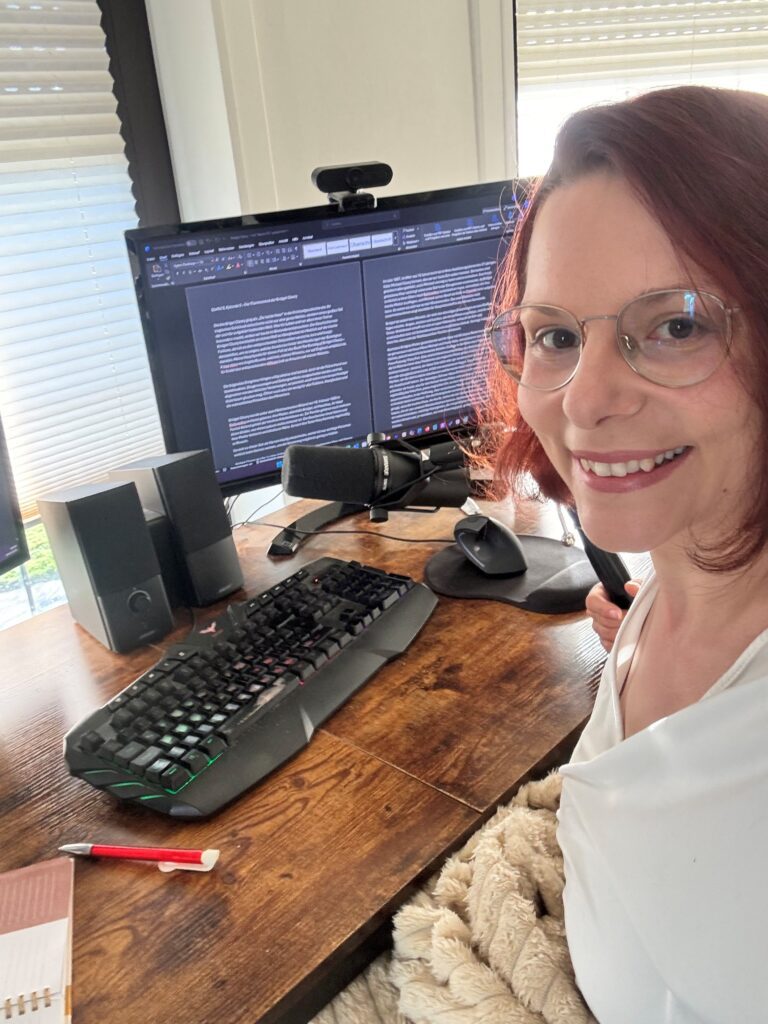 Heike Schlosser bei der Recherche zu ihrem Podcast Keine Gnade